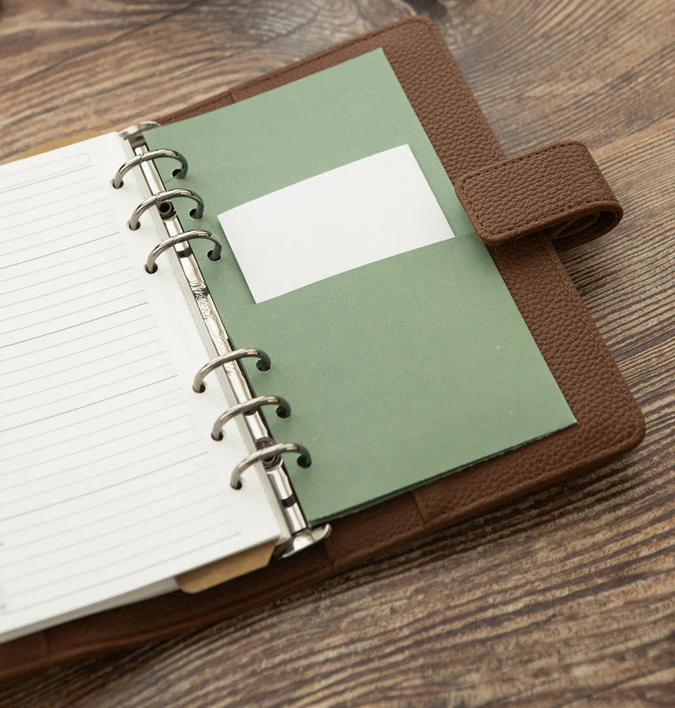 Organizer Filofax Camdem Personal Oliva con Planner Annuale non Datato