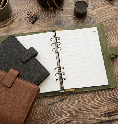 Organizer Filofax Camdem A5 Oliva con Planner Annuale non Datato