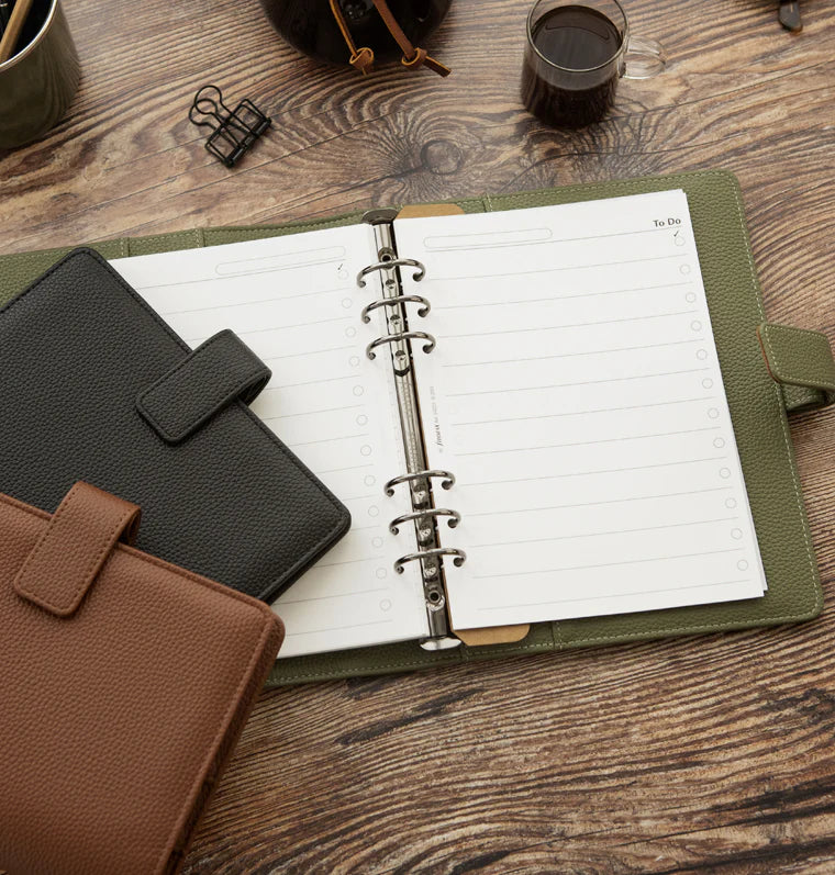 Organizer Filofax Camdem A5 Oliva con Planner Annuale non Datato