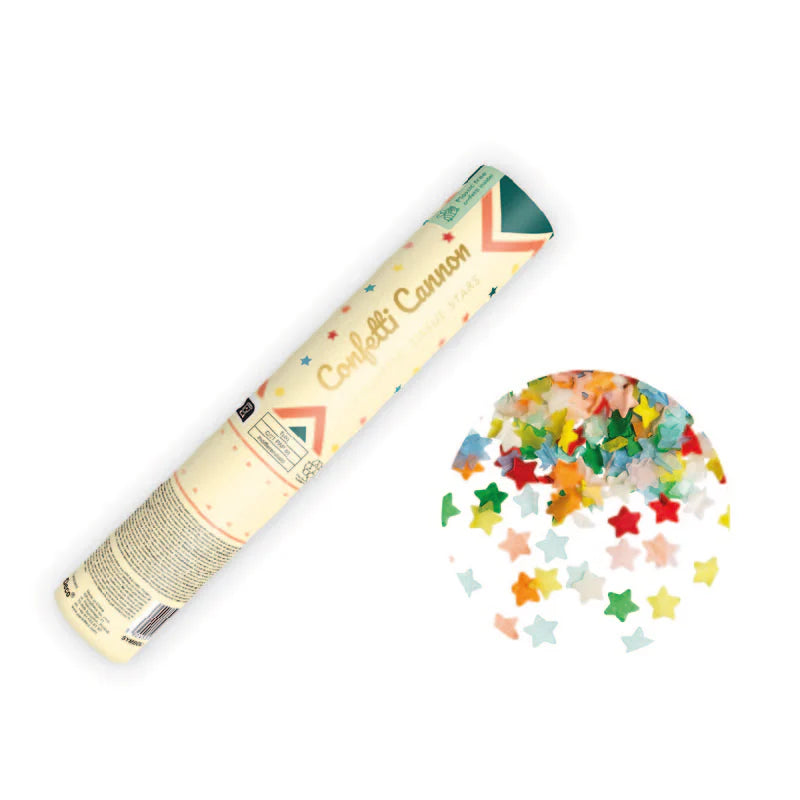 Spara Coriandoli in Carta Circus Stelle Multicolor 20 cm