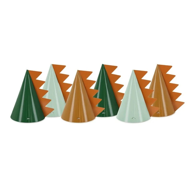 Cappellino in Carta Dinosauri 11 x 14 cm - 6 pezzi