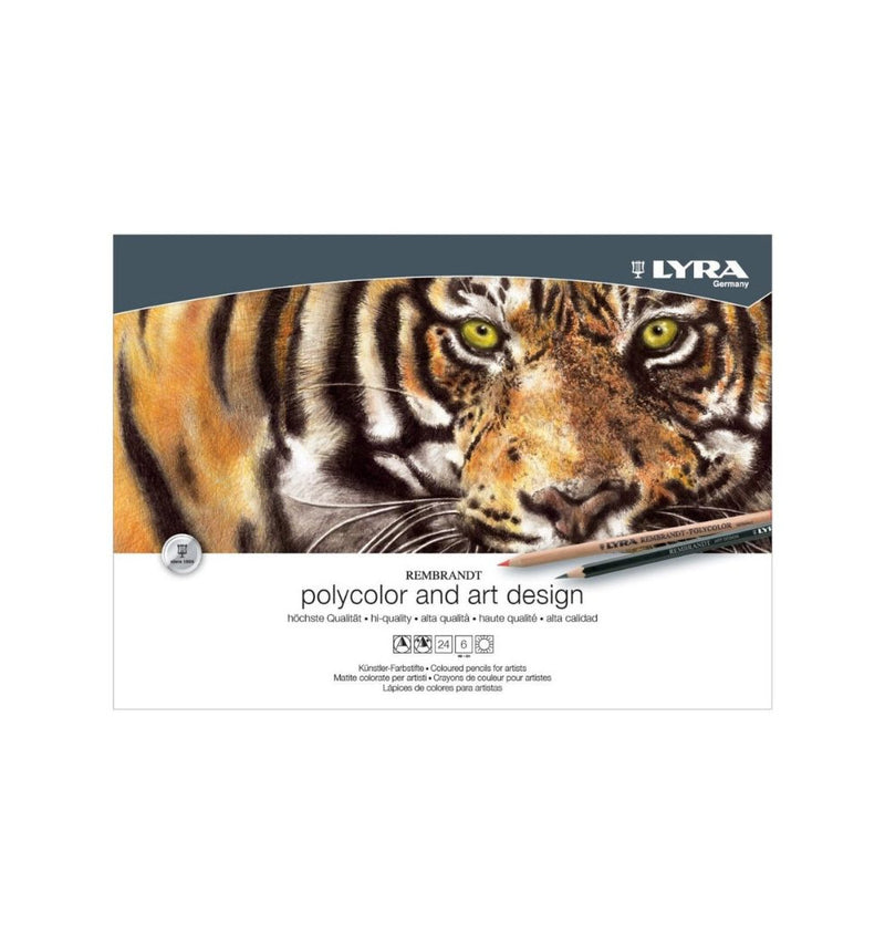 Cofanetto in Legno Lyra Rembrandt Polycolor & Art Design - 30 pezzi