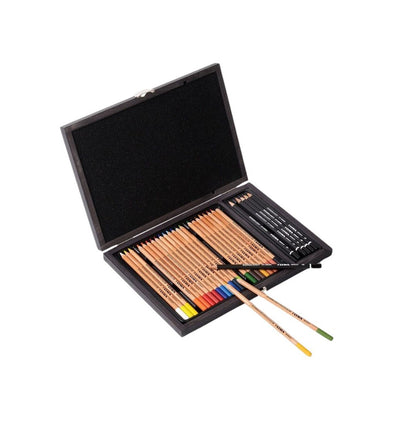 Cofanetto in Legno Lyra Rembrandt Polycolor & Art Design - 30 pezzi