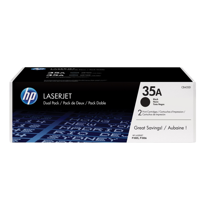 Toner Originale LaserJet HP 35A Nero Bi-pack