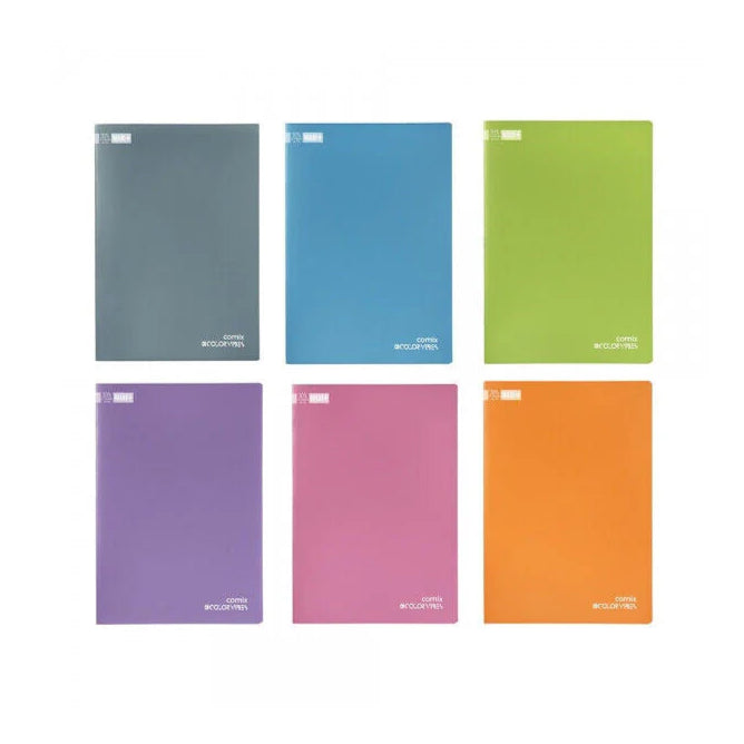 Quaderno Maxi Comix Color Vibes Colori Assortiti / 100 gr / Quadretti 5 mm con Margini