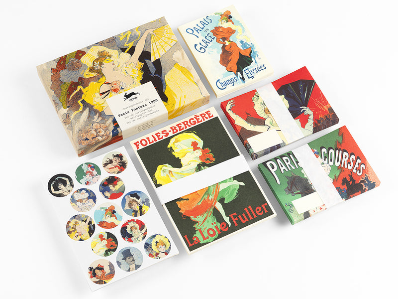 Set per Corrispondenza Pepin Paris Posters con Carta da Lettere A5, Buste e Stickers - 108 pezzi