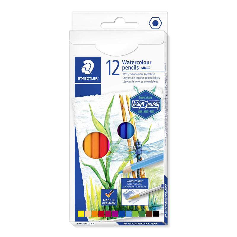 Pastelli Acquerellabili Staedtler Esagonali Design Journey - 12 pezzi