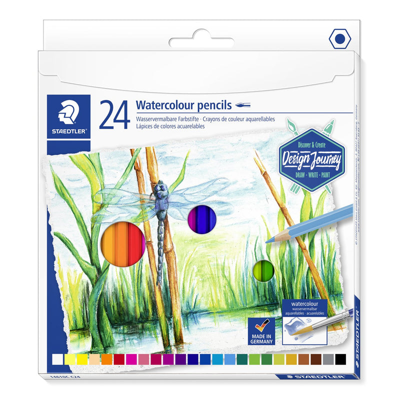 Pastelli Acquerellabili Staedtler Esagonali Design Journey - 24 pezzi