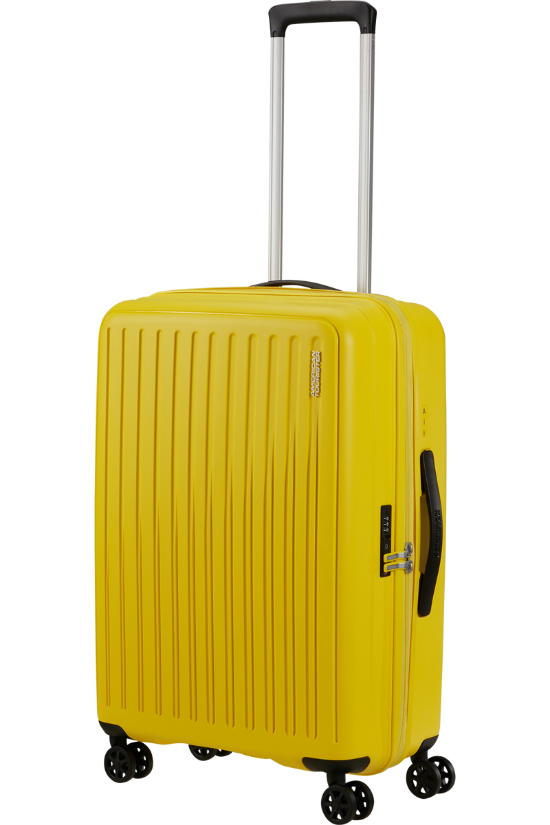 Valigia Media American Tourister Rejoy Spinner 68 cm con TSA Electric Yellow