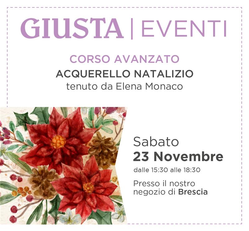 Corso di Acquerello Avanzato - Tema Natale</br><span style="color: 