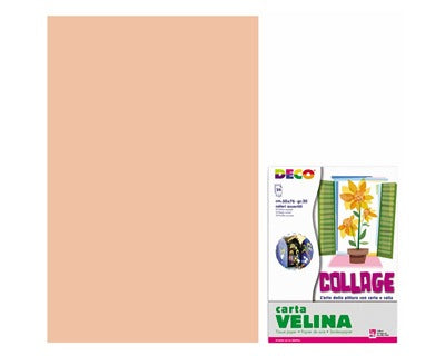 Carta Velina Rosa Carne in Fogli 50 x 76 cm - 24 pezzi