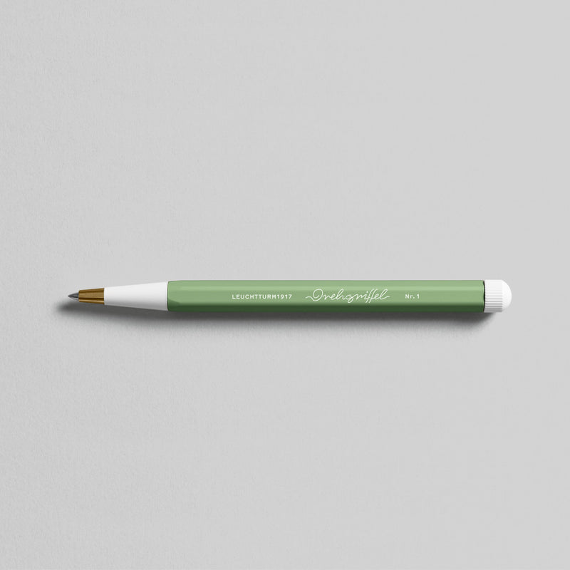 Penna Gel Leuchtturm 1917 Drehgriffel con Fusto Sage e Inchiostro Nero