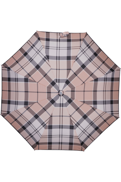 Ombrello Samsonite Alu Drop S con Apertura e Chiusura Automatica Beige Check