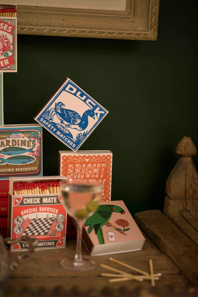 Fiammiferi in Legno The Archivist Pappagallo