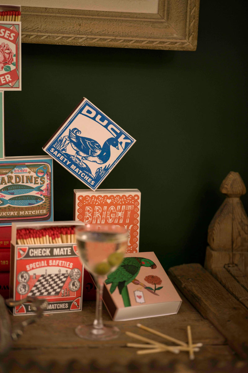 Fiammiferi in Legno The Archivist Pappagallo