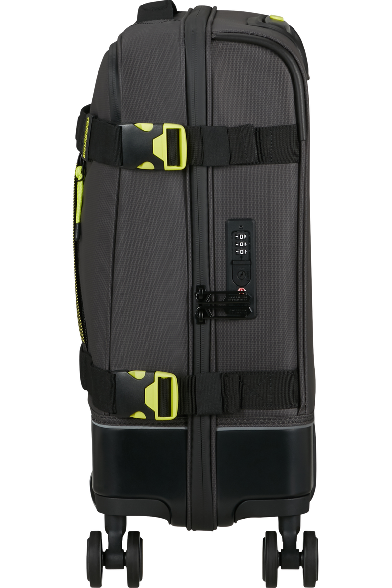 Valigia Morbida da Cabina American Tourister Urban Track Spinner con TSA Coated Black e Lime