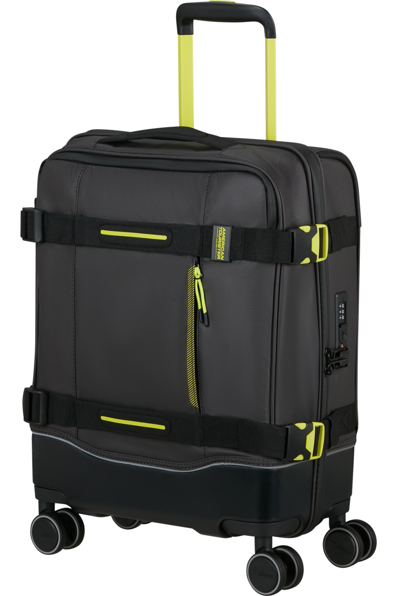 Valigia Morbida da Cabina American Tourister Urban Track Spinner con TSA Coated Black e Lime
