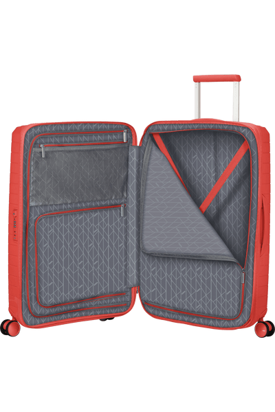 Valigia Media Espandibile American Tourister Fastforward Spinner con TSA 68 cm Sunset Coral