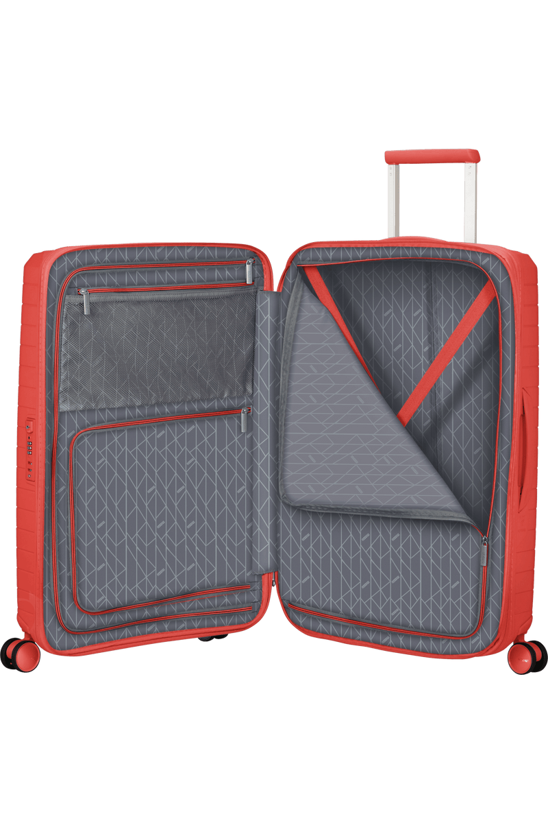 Valigia Media Espandibile American Tourister Fastforward Spinner con TSA 68 cm Sunset Coral