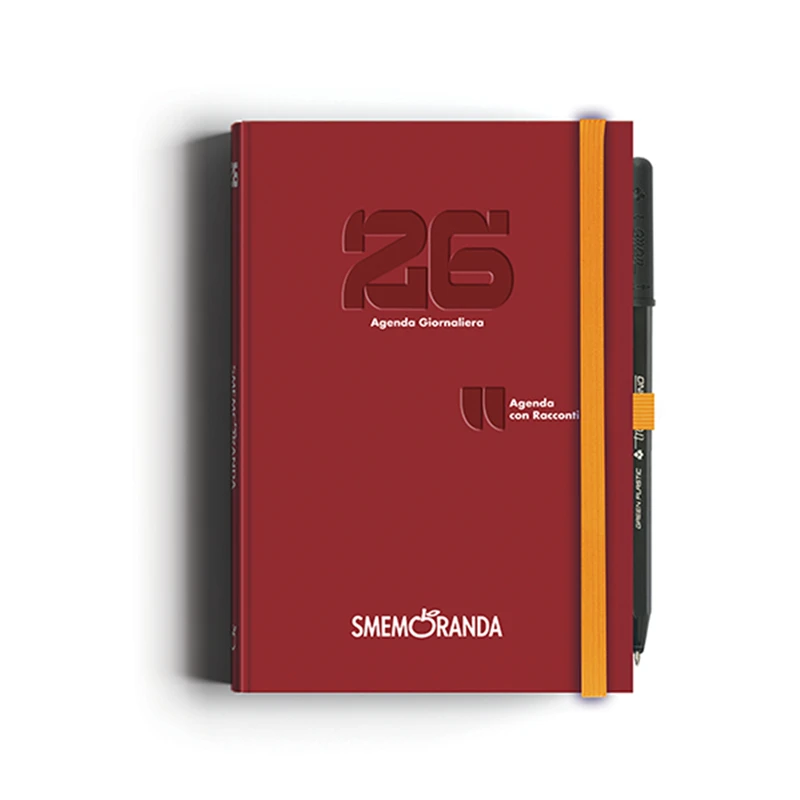 Agenda 12 Mesi Giornaliera Racconti Smemoranda B6 2026 Bordeaux
