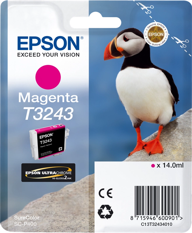 Cartuccia Originale Epson T3243 Magenta