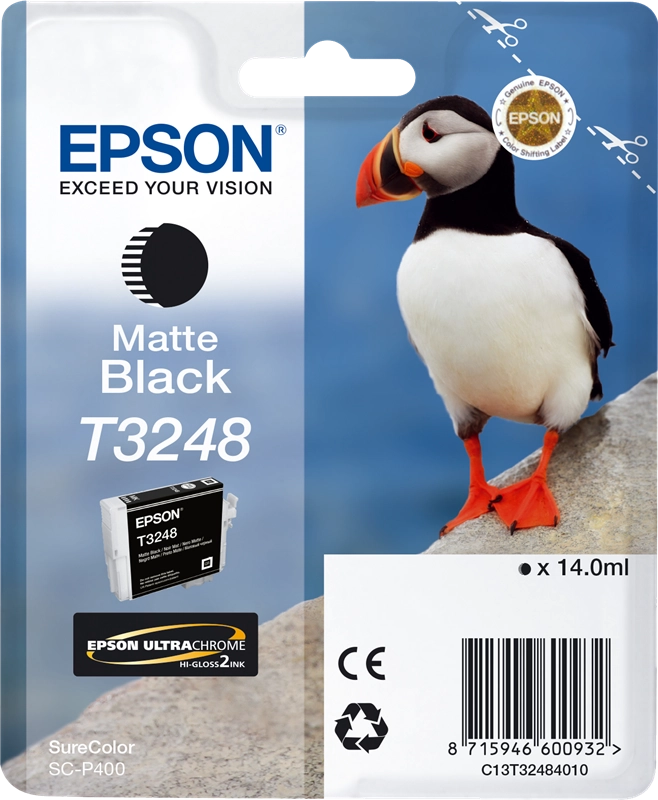 Cartuccia Originale Epson T3248 Nero Opaco