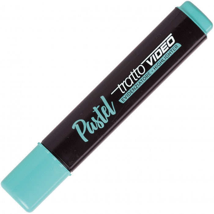 Evidenziatori Tratto Video Pastel con Punta a Scalpello - 4 pezzi