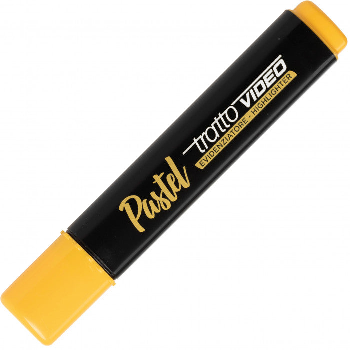 Evidenziatori Tratto Video Pastel con Punta a Scalpello - 4 pezzi