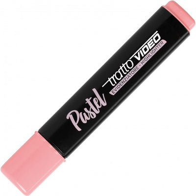 Evidenziatori Tratto Video Pastel con Punta a Scalpello - 4 pezzi