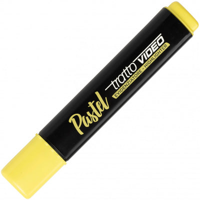 Evidenziatori Tratto Video Pastel con Punta a Scalpello - 4 pezzi