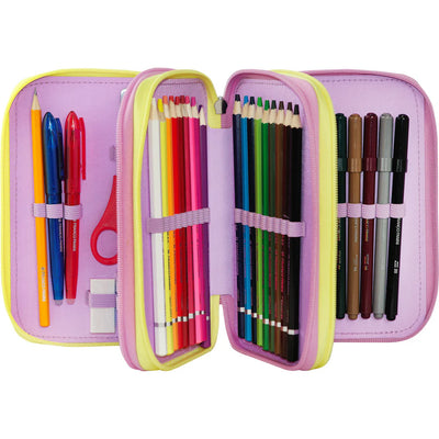 Astuccio 3 Zip Unicorno Mofumofu