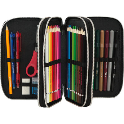 Astuccio 3 Zip Comix Wbs Skull