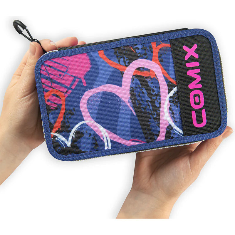 Astuccio 3 Zip Comix Wbs Spray Heart