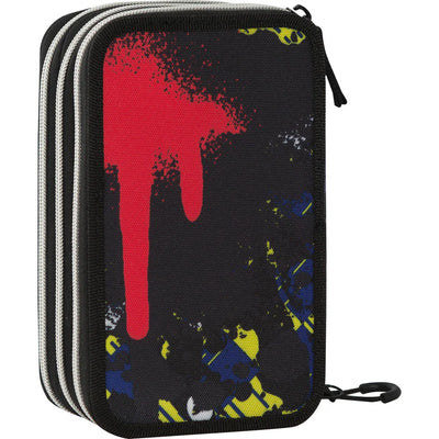 Astuccio 3 Zip Comix Wbs Skull