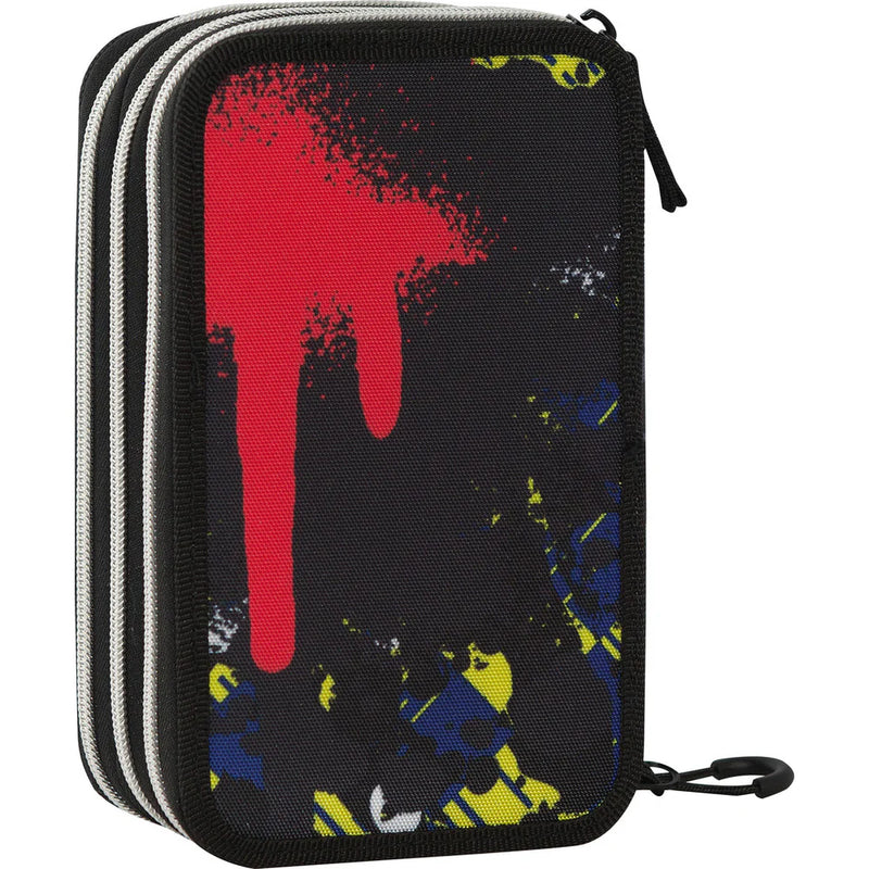 Astuccio 3 Zip Comix Wbs Skull
