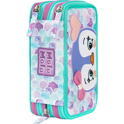 Astuccio 3 Zip Pinguino Mofumofu
