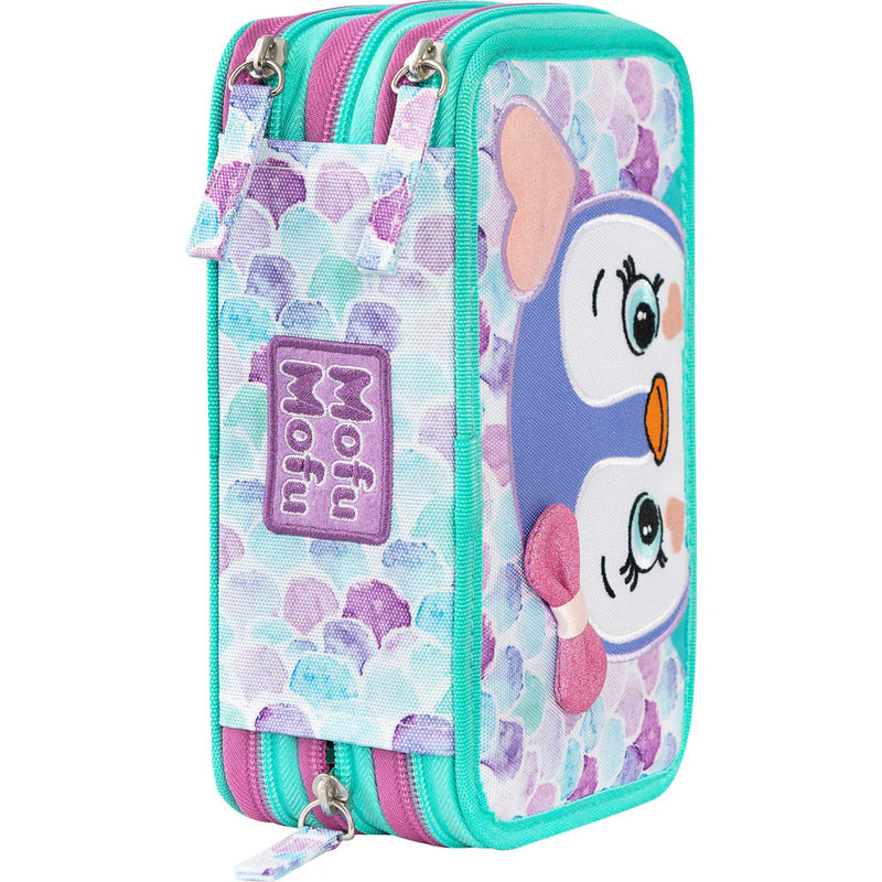 Astuccio 3 Zip Pinguino Mofumofu