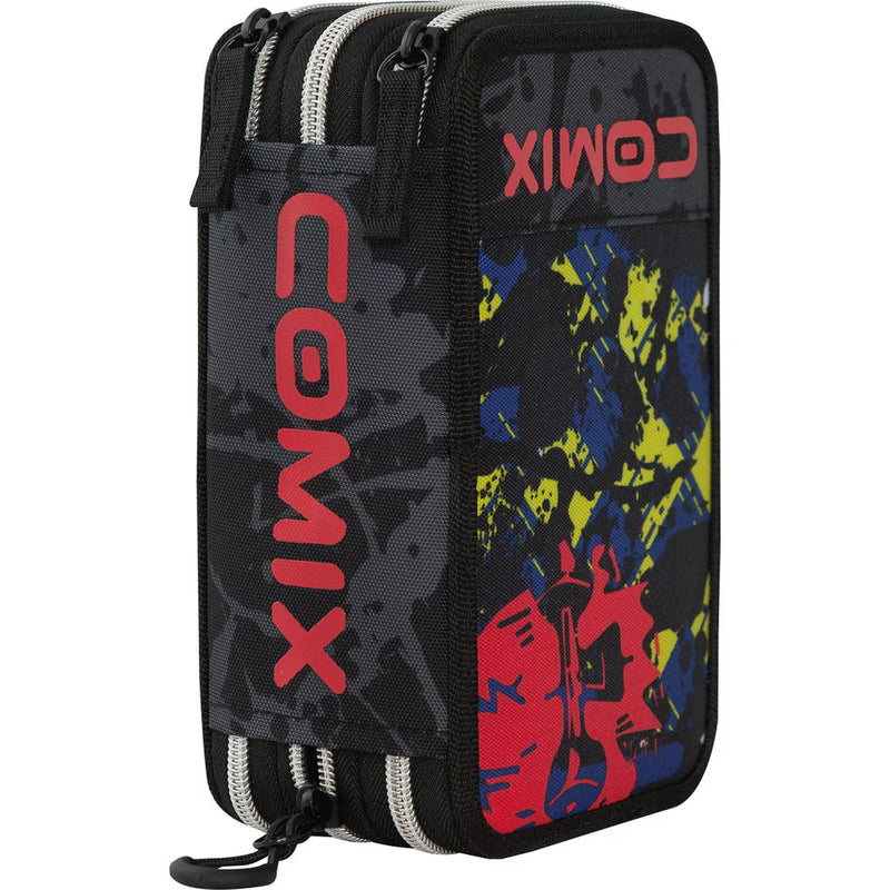 Astuccio 3 Zip Comix Wbs Skull