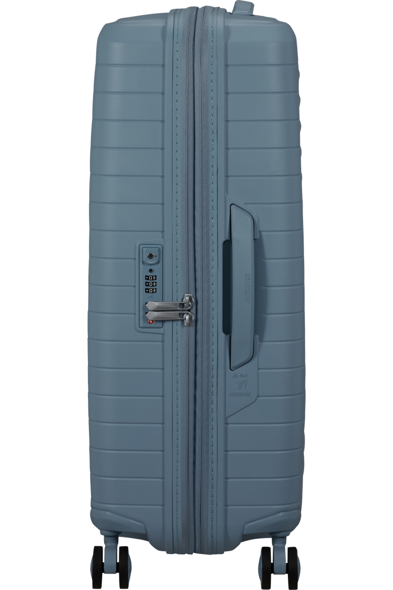 Valigia Media Espandibile American Tourister Fastforward Spinner con TSA 68 cm Steel Blue