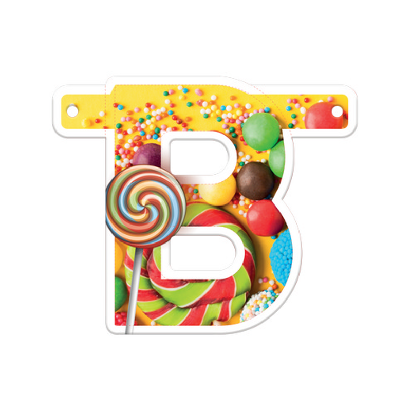 Festone Buon Compleanno Candy XL 280 x 15 cm