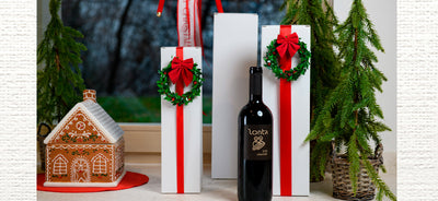 Scatola Gift Maxi Porta 2 Bottiglia Fibra Bianco 340 x 200 x 100 mm