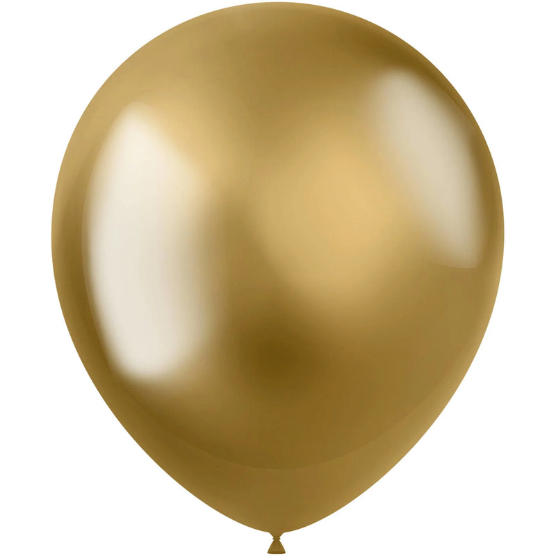 Palloncini in Lattice Biodegradabile Coprente Shine Oro - 10 pezzi