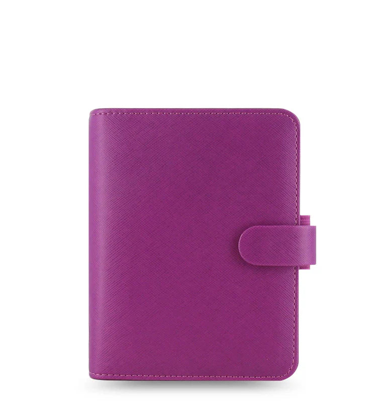 Organizer Filofax Saffiano Pocket Lampone con Planner Annuale non Datato