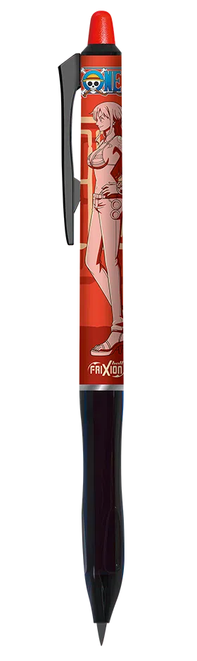 Penna a Sfera Frixion Ball+ One Piece Nami con Punta 0,7 mm a Scatto Rosso