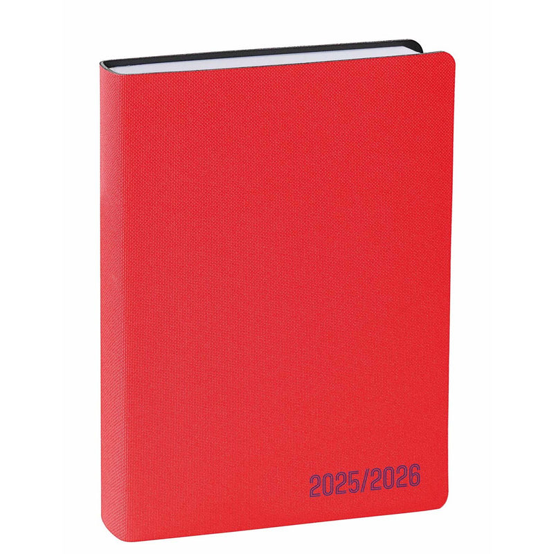 Agenda 12 Mesi Scolastica Giornaliera Quo Vadis EuroTextAgenda Galaxy 2025/2026 Rosso 12 x 17 cm