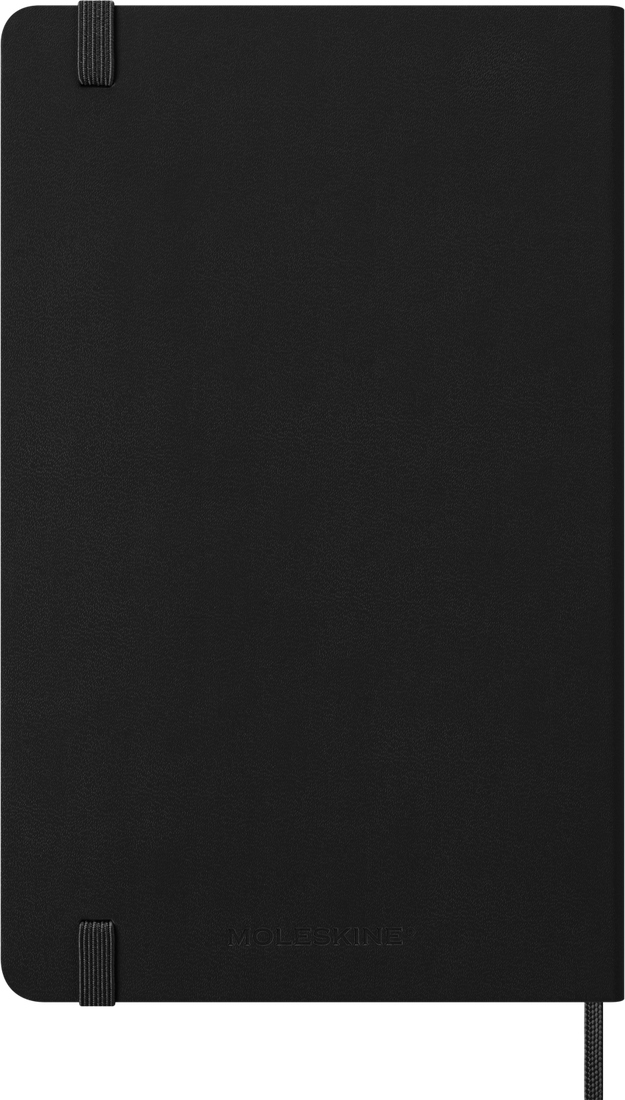 Agenda 12 Mesi Giornaliera Moleskine Large con Copertina Rigida Nero 2026