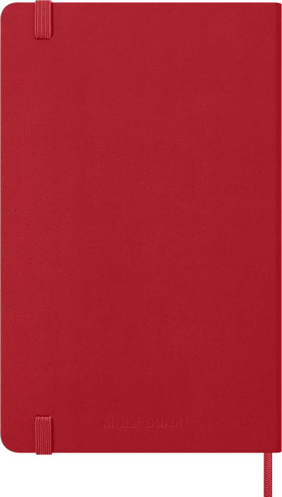 Agenda 12 Mesi Giornaliera Moleskine Large con Copertina Rigida Rosso 2026