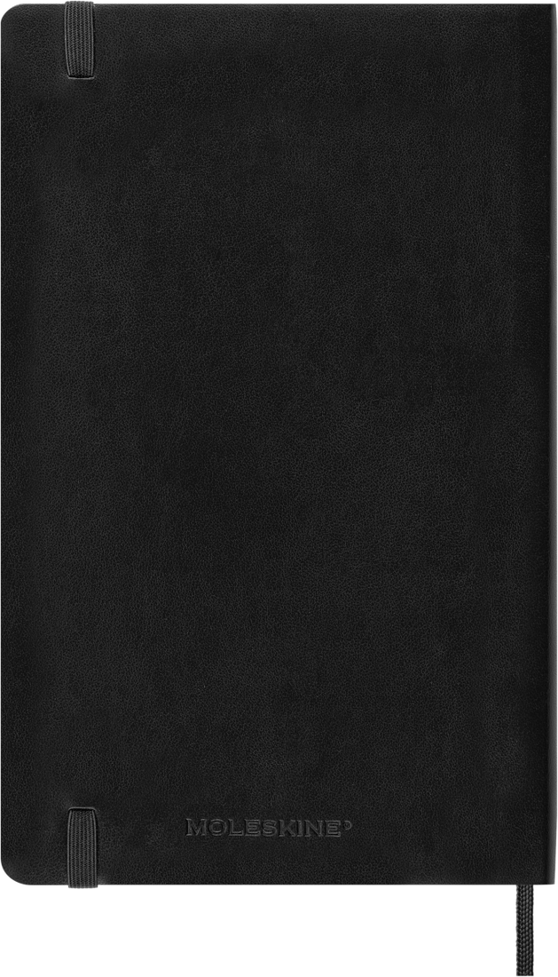 Agenda 12 Mesi Giornaliera Moleskine Large con Copertina Morbida Nero 2026