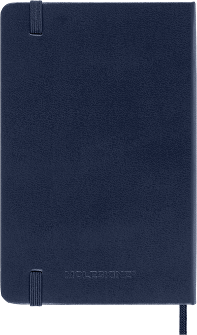 Agenda 12 Mesi Giornaliera Moleskine Pocket con Copertina Rigida Blu Zaffiro 2026