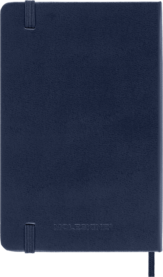 Agenda 12 Mesi Giornaliera Moleskine Pocket con Copertina Rigida Blu Zaffiro 2026
